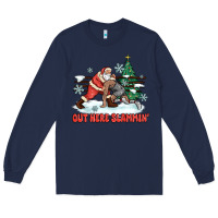 Navy out here slammin' Long Sleeve Tee - MaliasSmallBusiness