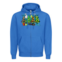 True Royal christmas trees with tennis Zipper Hoodie - Zillion Design Studio