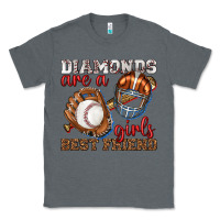 Charcoal Heather diamonds are a girls best friend baseball Classic Tee - texasbilliewilder