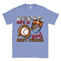 Colony Blue diamonds are a girls best friend baseball Classic Tee - texasbilliewilder