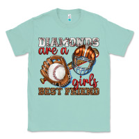 Seafoam diamonds are a girls best friend baseball Classic Tee - texasbilliewilder