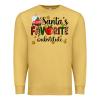 Antique Gold santa's favorite substitute Premium Sweatshirt - AdoDesignShop