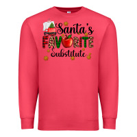 Cardinal santa's favorite substitute Premium Sweatshirt - AdoDesignShop