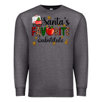 Charcoal Heather santa's favorite substitute Premium Sweatshirt - AdoDesignShop