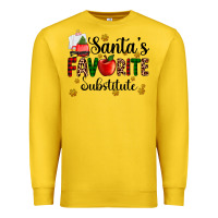 Lemon santa's favorite substitute Premium Sweatshirt - AdoDesignShop