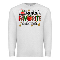 Oatmeal Heather santa's favorite substitute Premium Sweatshirt - AdoDesignShop