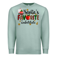 Seafoam santa's favorite substitute Premium Sweatshirt - AdoDesignShop
