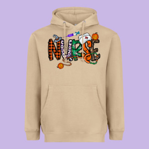 Nurse Halloween Heavyweight Hoodie Designed By Cowhidedigitalart