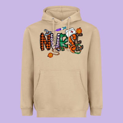 Nurse Halloween Heavyweight Hoodie Designed By Cowhidedigitalart