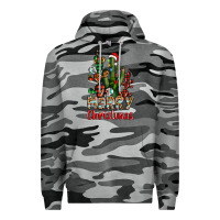 Slate Camo merry christmas cactus western Premium Hoodie - BarkalooDesign