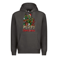 Smoke merry christmas cactus western Premium Hoodie - BarkalooDesign
