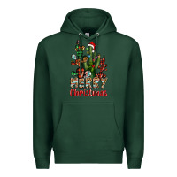 Sports Green merry christmas cactus western Premium Hoodie - BarkalooDesign