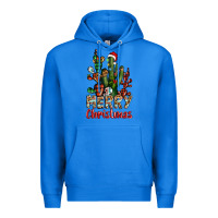 True Royal merry christmas cactus western Premium Hoodie - BarkalooDesign