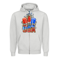 Dove Grey party in the usa popsicles billie wilder Zipper Hoodie - texasbilliewilder