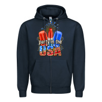 Navy party in the usa popsicles billie wilder Zipper Hoodie - texasbilliewilder
