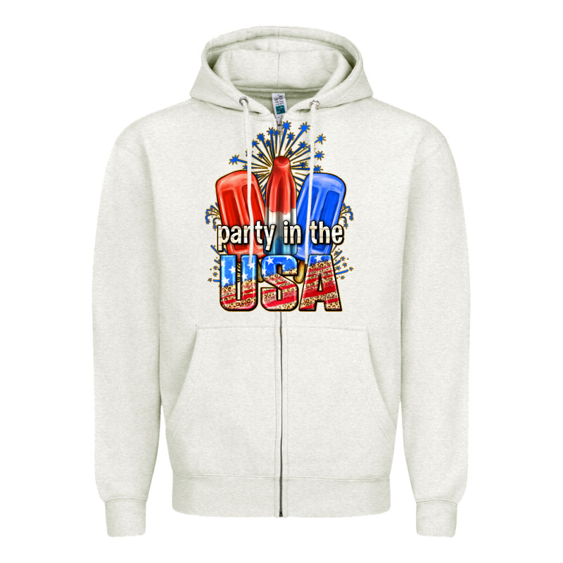 Party In The Usa Popsicles Billie Wilder Zipper Hoodie by texasbilliewilder | Teevron