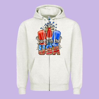Zipper Hoodie party in the usa popsicles billie wilder