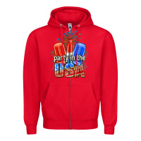 Red party in the usa popsicles billie wilder Zipper Hoodie - texasbilliewilder