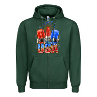 Sports Green party in the usa popsicles billie wilder Zipper Hoodie - texasbilliewilder