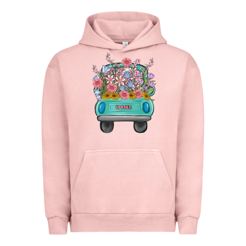 Truck With Flowers Malia Urban Hoodie by MaliasSmallBusiness | Teevron