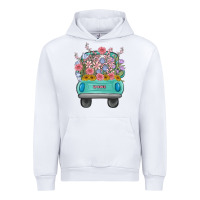 White truck with flowers malia Urban Hoodie - MaliasSmallBusiness