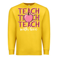 Lemon teach with love Premium Sweatshirt - JahusDesignShop