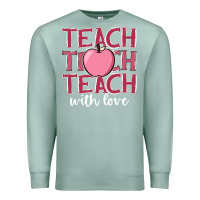 Seafoam teach with love Premium Sweatshirt - JahusDesignShop