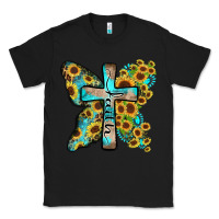 Black faith sunflower cross Classic Tee - Zillion Design Studio