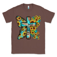 Chestnut faith sunflower cross Classic Tee - Zillion Design Studio