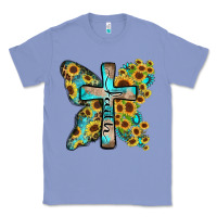 Colony Blue faith sunflower cross Classic Tee - Zillion Design Studio