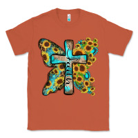 Copper faith sunflower cross Classic Tee - Zillion Design Studio