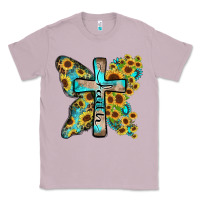 Lilac faith sunflower cross Classic Tee - Zillion Design Studio