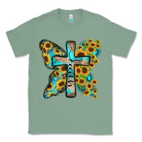 Sage faith sunflower cross Classic Tee - Zillion Design Studio