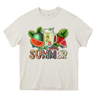 Cream summer Heavy Core Tee - CowhideDigitalArt
