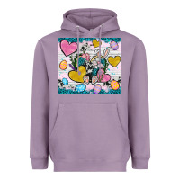 Lavender Easter hearts Cowhide tumbler Easter Day Heavyweight Hoodie - Neo Western