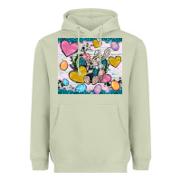 Matcha Easter hearts Cowhide tumbler Easter Day Heavyweight Hoodie - Neo Western