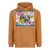 Meerkat Easter hearts Cowhide tumbler Easter Day Heavyweight Hoodie - Neo Western