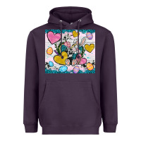 Plum Easter hearts Cowhide tumbler Easter Day Heavyweight Hoodie - Neo Western