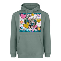 Sage Easter hearts Cowhide tumbler Easter Day Heavyweight Hoodie - Neo Western