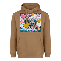 Toasted Coconut Easter hearts Cowhide tumbler Easter Day Heavyweight Hoodie - Neo Western