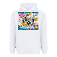 White Easter hearts Cowhide tumbler Easter Day Heavyweight Hoodie - Neo Western