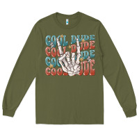 Army Green cool dude Long Sleeve Tee - MaliasSmallBusiness