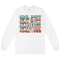 White cool dude Long Sleeve Tee - MaliasSmallBusiness