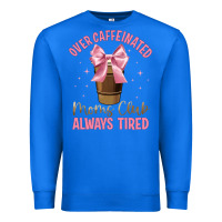True Royal over caffeinated moms club Premium Sweatshirt - JahusDesignShop