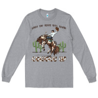 Heather Grey when the going gets tough cowboy up Long Sleeve Tee - MaliasSmallBusiness