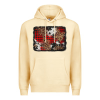 Pina Colada distressed cowhide leopard christmas background Premium Hoodie - Jasminsmagicworld