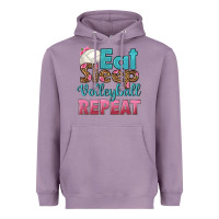Lavender eat sleep volleyball repeat Heavyweight Hoodie - HRA Design Shop