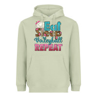 Matcha eat sleep volleyball repeat Heavyweight Hoodie - HRA Design Shop