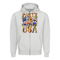 Dove Grey party in the usa with leopard Zipper Hoodie - texasbilliewilder