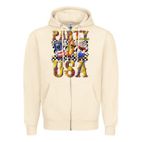 Sandshell party in the usa with leopard Zipper Hoodie - texasbilliewilder